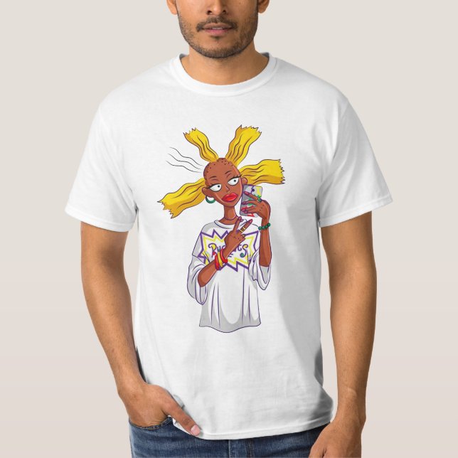 Svart cynthia rugrats t shirt (Framsida)