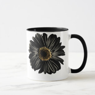Svart Daisy Mugg