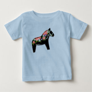 Svart Dala spädbarnskrypare T Shirt