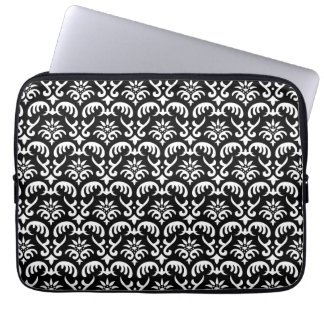 Svart damastast laptop sleeve för trendig & för