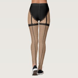 Svart damunderkläder (klippt fransk) leggings