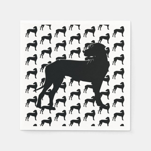 Svart Danski, Stor Hund Pappersservett (Framsidan)