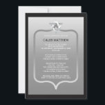 Svart | David Brackets Pub Mitzvah Silver Star Inbjudningar<br><div class="desc">Konstruktionstecken för enkel och elegant svart och silver Stjärna för David Pub Mitzvah firande inbjudan. Ursprunglig design skapat av Helgdag Hearts Design (alla höger reserverade). Om du behöver hjälp med att anpassa den här designen för ditt evenemang kan du skicka e-post till oss på info@holidayheartsdesigns.com så att vi kan hjälpa...</div>