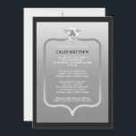 Svart | David Brackets Pub Mitzvah Silver Star Inbjudningar<br><div class="desc">Konstruktionstecken för enkel och elegant svart och silver Stjärna för David Pub Mitzvah firande inbjudan. Ursprunglig design skapat av Helgdag Hearts Design (alla höger reserverade). Om du behöver hjälp med att anpassa den här designen för ditt evenemang kan du skicka e-post till oss på info@holidayheartsdesigns.com så att vi kan hjälpa...</div>