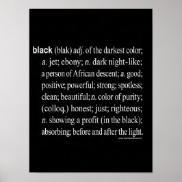 Svart definierad: Poster (projektionsyta) 12X16