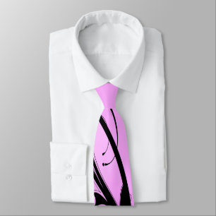 Svart dekorfärg på Rosa Slips