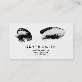 Svart Demask Mascara eller ögonfransvisitkort Visitkort