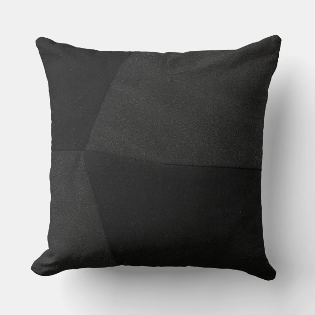 Svart Denim Kudde (Framsida)