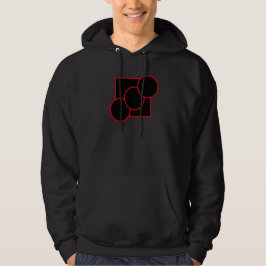 Svart design hoodie