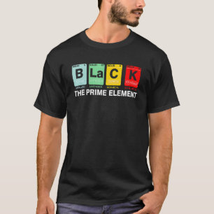 Svart Det främsta elementet Svarta historiemånaden T Shirt
