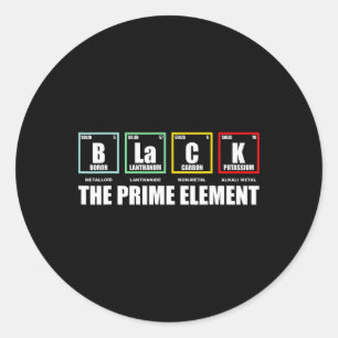 Svart Det Prime Element, Svarta historikens månad Runt Klistermärke