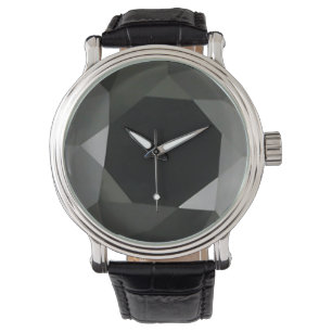 Svart diamant armbandsur