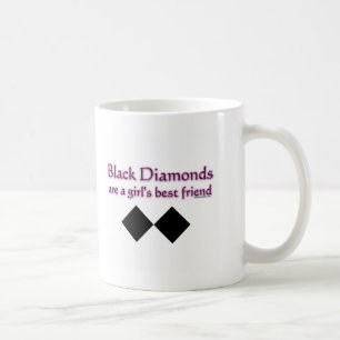 Svart diamanter är en flickabästa vän kaffemugg