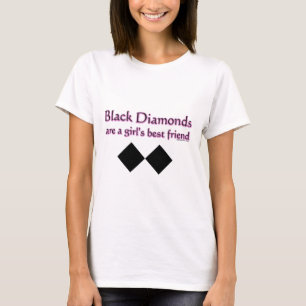 Svart diamanter är en flickabästa vän tee shirt