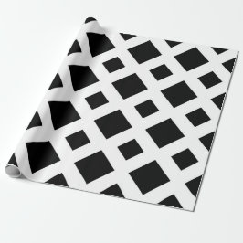 Svart diamanter på vit presentpapper