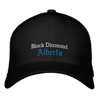 Svart Diamond, Hat (alberta) Broderad Keps