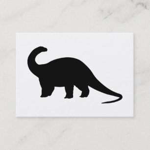 Svart Dinosaur Visitkort