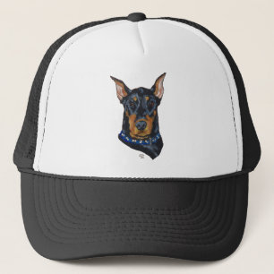 Svart Dobermann Pinscher Keps