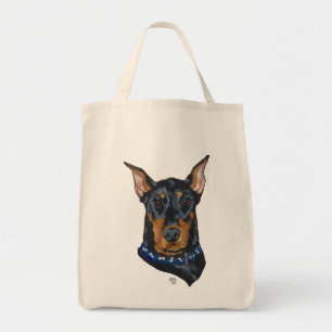Svart Dobermann Pinscher Tygkasse