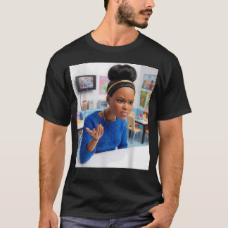 Svart docka äcklad ansikte meme rolig afrikansk ge t shirt