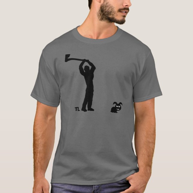 svart död kanin - lumberjack tee (Framsida)