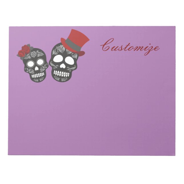 Svart döskallar Duo Thunder_Cove Anteckningsblock (Framsida)