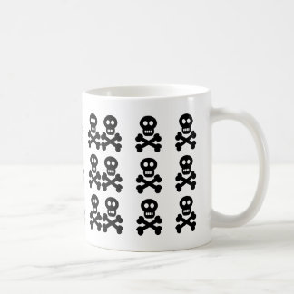 Svart döskallar, kaffemugg