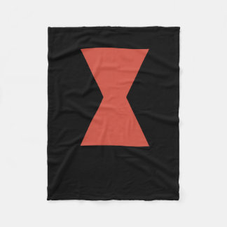 Svart dow Spider Sticker Fleecefilt