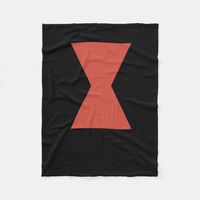 Svart dow Spider Sticker Fleecefilt (Framsidan)