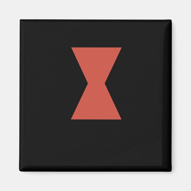 Svart dow Spider Sticker Magnet (Framsidan)