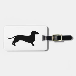 Svart Doxie Bagagebricka