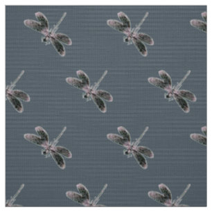 Svart Dragonfly Tyg
