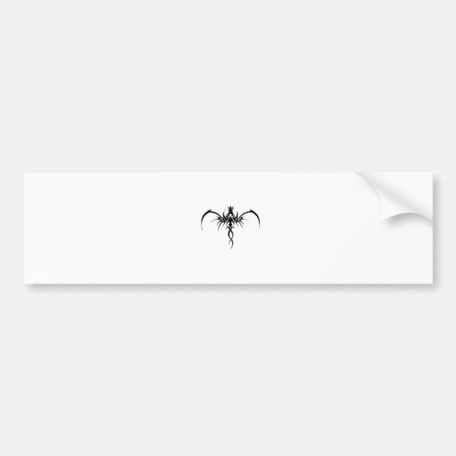 Svart dragtatuering bildekal (Framsidan)