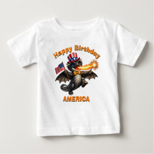 Svart Drak (6d) Fosterländsk Barn T-Shirt