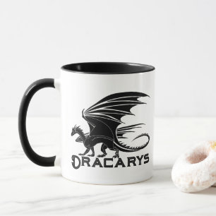 Svart Drak “Dracarys” Kraftmugg Mugg