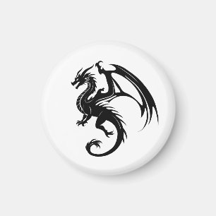 Svart drake magnet