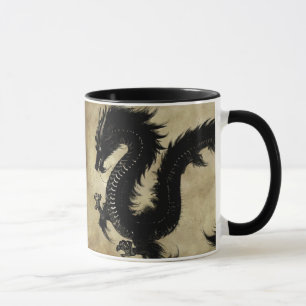 Svart drake mugg