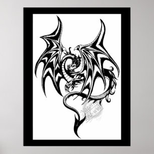 Svart drake poster