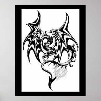 Svart drake poster