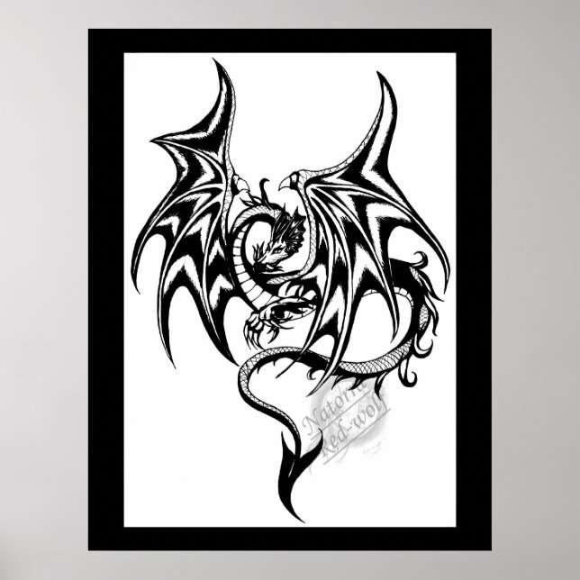 Svart drake poster (Framsidan)