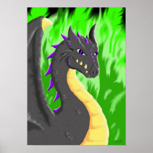 Svart drake poster