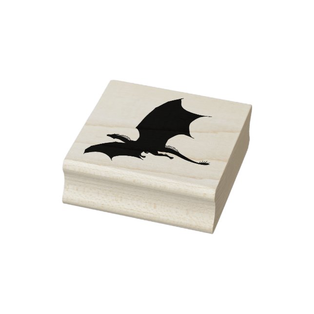Svart drakform stämpel (Stämpel)