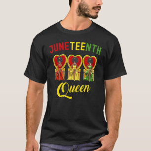 Svart drottning Afro Melanin Girl Magic Wom T Shirt