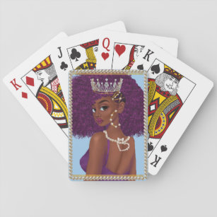 Svart drottning av hjärtan - spelkort tillbaka
