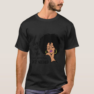 Svart Drottning Dam Lockig Naturlig Afro Afrikan A T Shirt