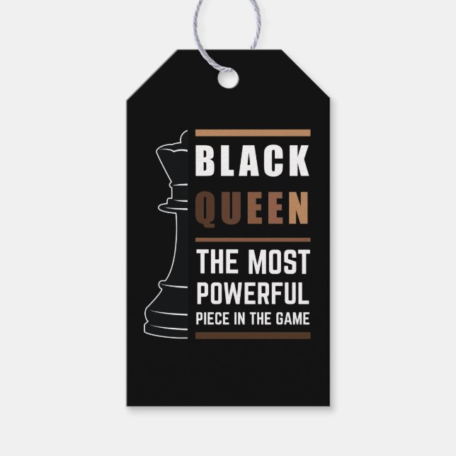 Svart drottning den mest kraftfulla Biet i spelet  Presentetikett (Framsidan)