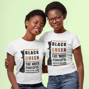 Svart Drottning Den Mest Kraftfulla Pjäsen I Spele T Shirt