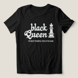Svart Drottning Kraft T-Shirt – Regera Brädet