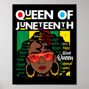 Svart drottning Melanin Girl Magic Sista Wo Poster