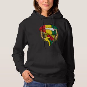 Svart Drottning Melanin Läppar Afrika Flagga Stolt T Shirt
